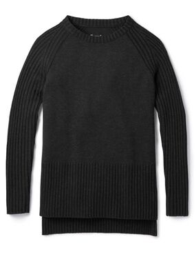 SMARTWOOL Ripple Creek Tunic Sweater Charcoal Size Small